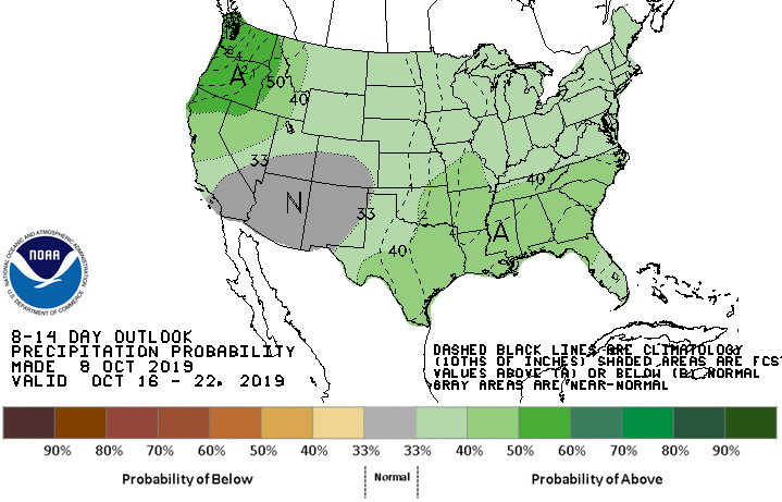 8-14 Day Precipitation Probability Outlook